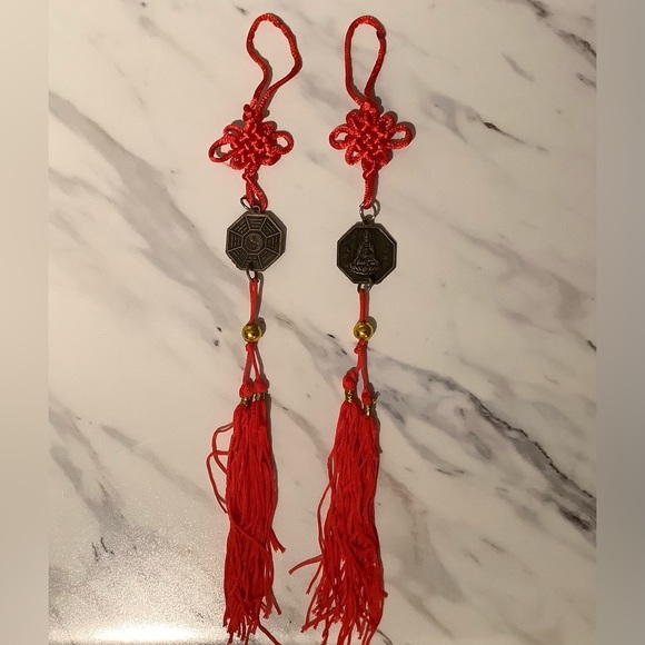 New vintage mini bagua map Fengshui Kuan yin hanging - Picture 4 of 4